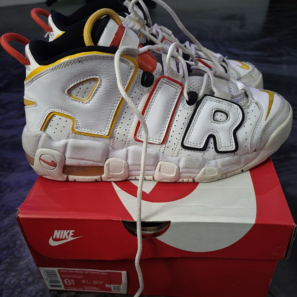Nike Air More Uptempo PS 'Roswell Raygun' White/University Gold/Team Orange